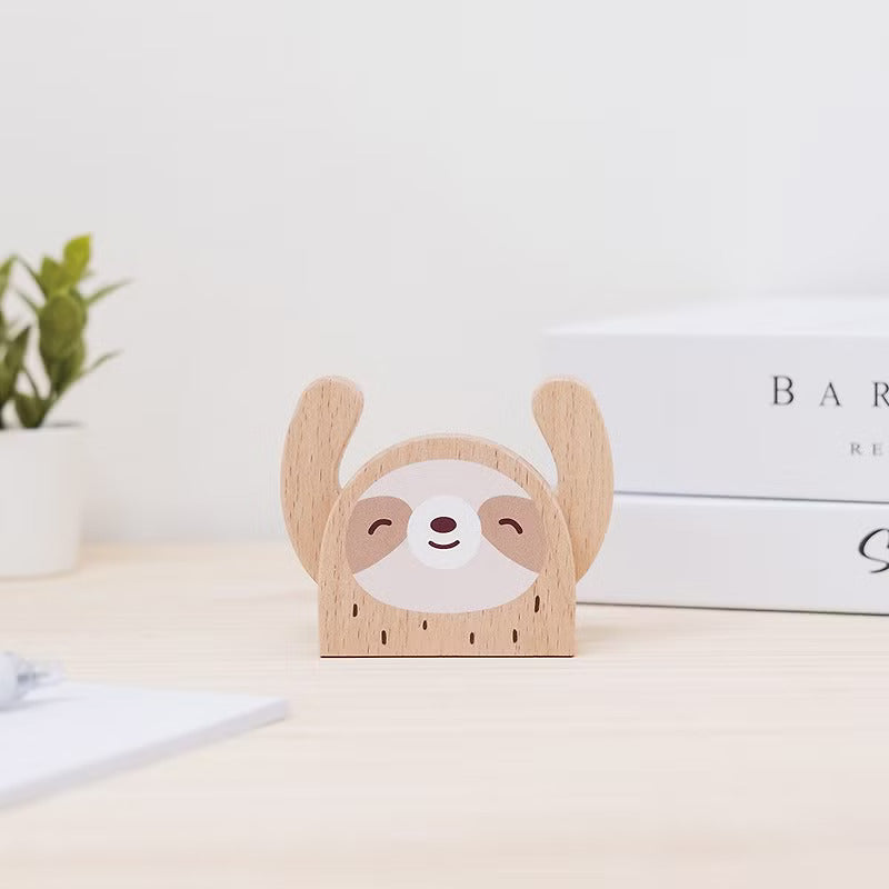 遊木時光 woodtime【HOLD運名片座-睏睏樹懶】名片收納 / 辦公小物