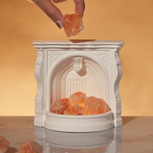 創意小物館 歐風壁爐擴香晶石氛圍燈