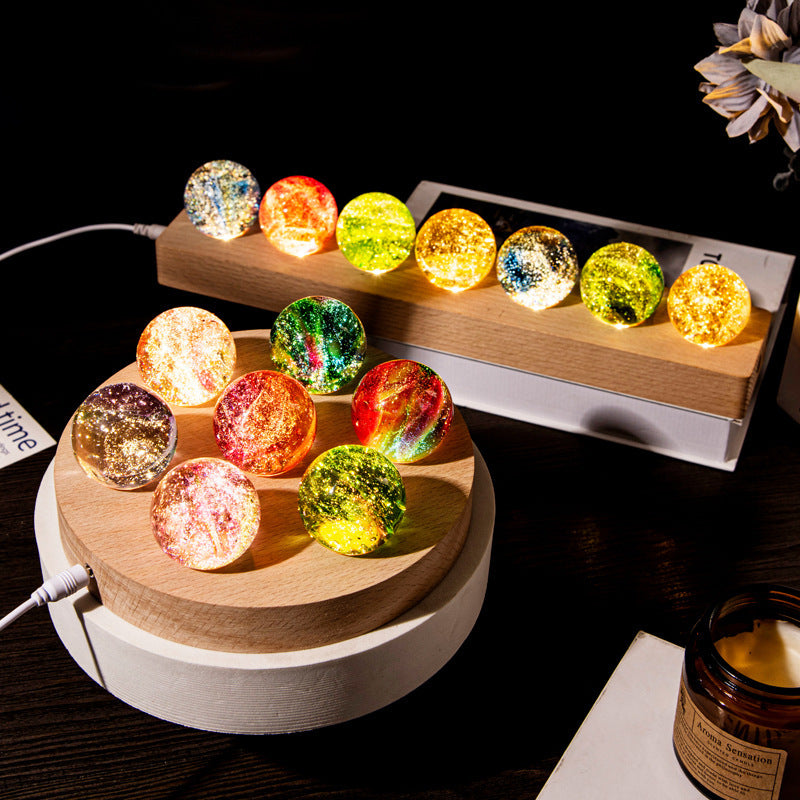 家居生活雜貨舖 七彩銀河琉璃珠氛圍擺飾