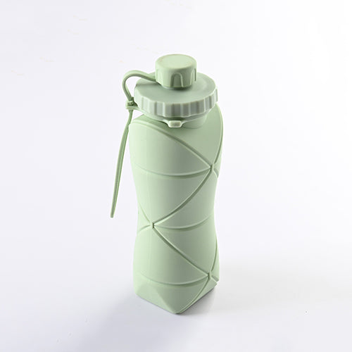 創意小物館 戶外便攜600ml摺疊水瓶