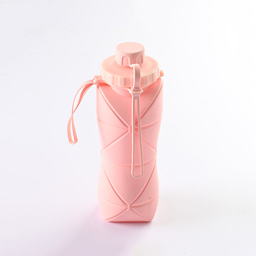 創意小物館 戶外便攜600ml摺疊水瓶