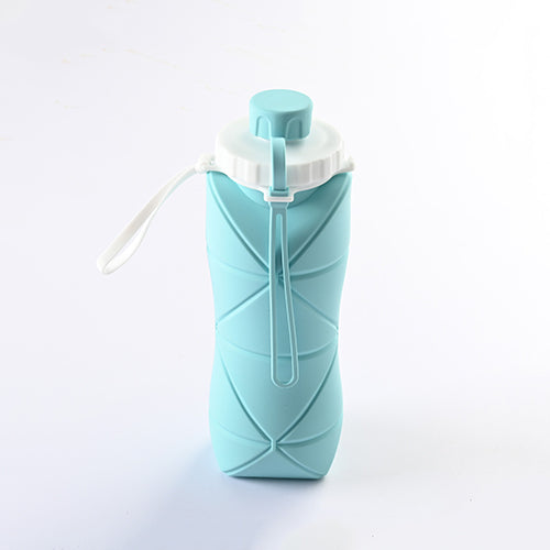 創意小物館 戶外便攜600ml摺疊水瓶