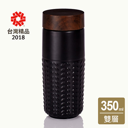 乾唐軒活瓷 ONE O ONE隨身杯_飛向雲端 / 大 / 雙層 / 仿木紋蓋 / 6色 350ml