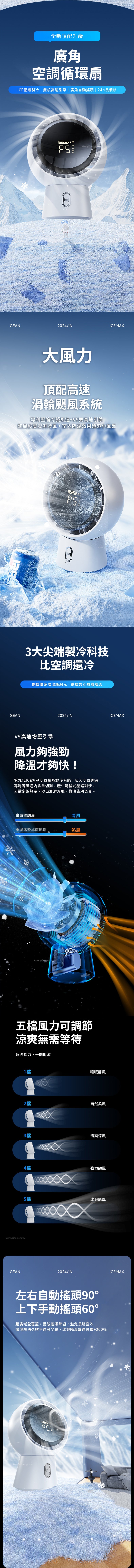 家居生活雜貨舖 廣角空調循環扇