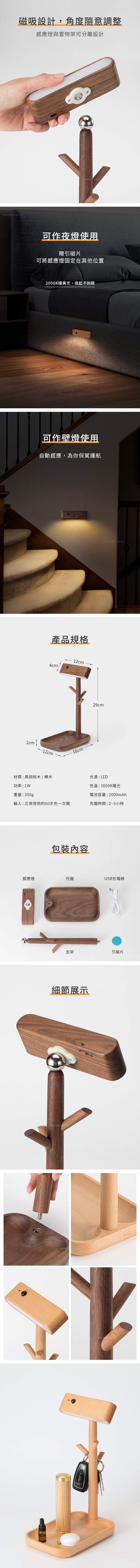 創意小物館 感應燈置物架