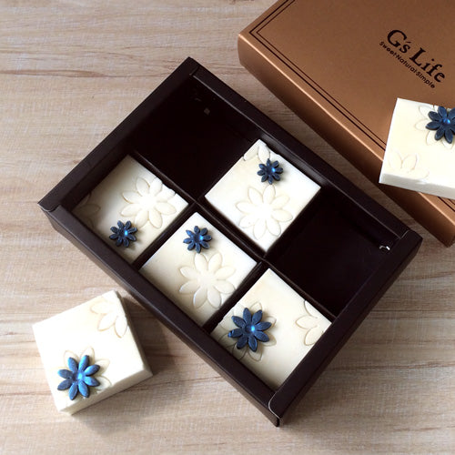 G's Life 珍珠花兒‧六入方塊巧克力香皂禮盒