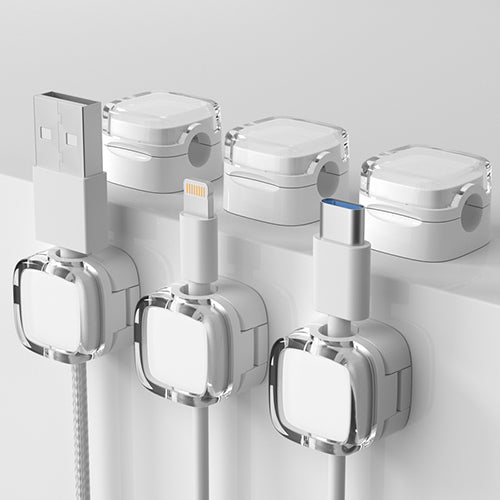 家居生活雜貨舖 磁吸收納整線器(一組六入)