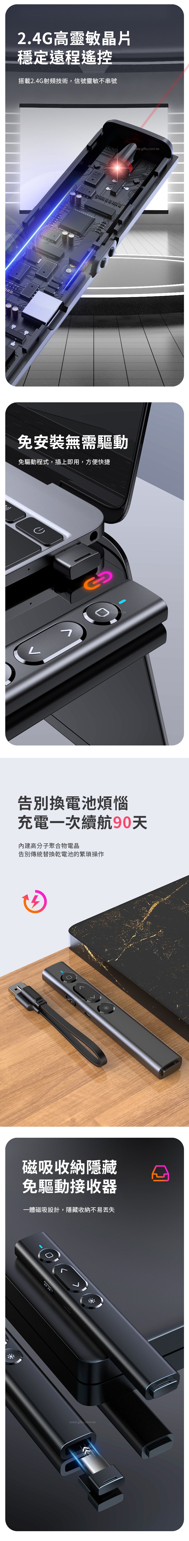 創意小物館 多媒體雙模式充電簡報筆