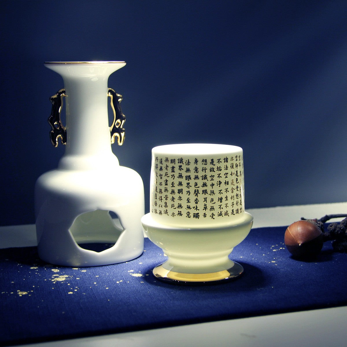 TALES 神話言-故宮神話-心經法嚴-寶瓶-轉經瓶(花器 擺飾)-不生不滅