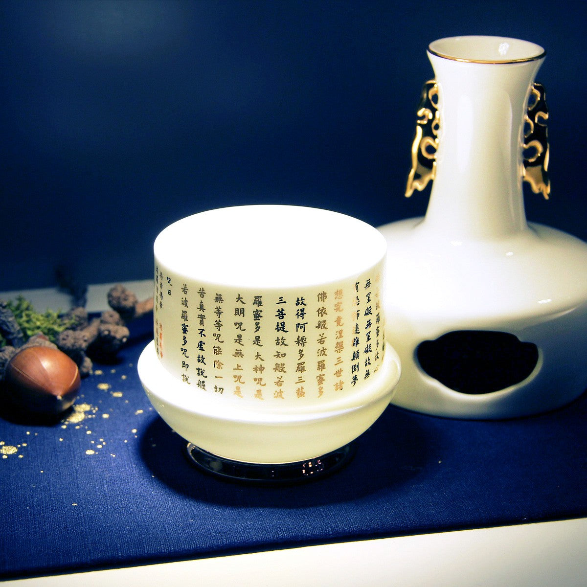 TALES 神話言-故宮神話-心經法嚴-寶瓶-轉經瓶(花器 擺飾)-不生不滅