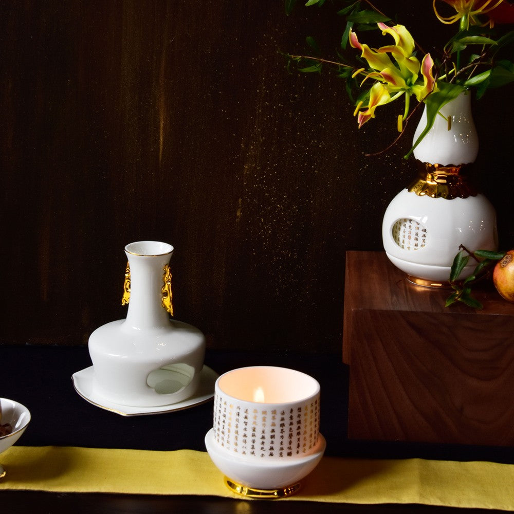 TALES 神話言-故宮神話-心經法嚴-寶瓶-轉經瓶(花器 擺飾)-不生不滅