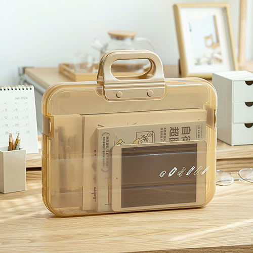 創意小物館 小清新A4手提文件盒