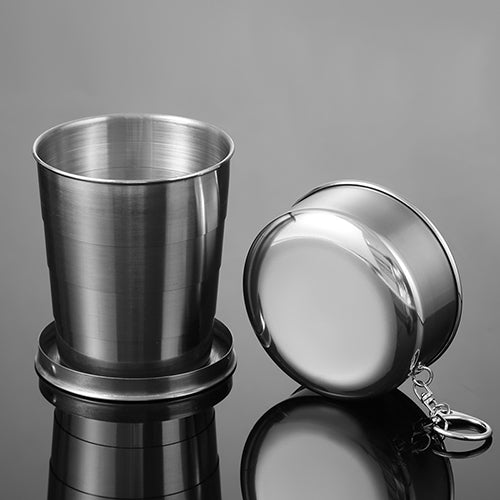 創意小物館 戶外不鏽鋼折疊杯