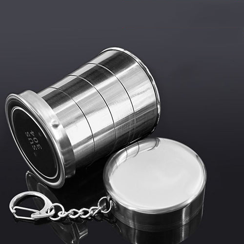 創意小物館 戶外不鏽鋼折疊杯