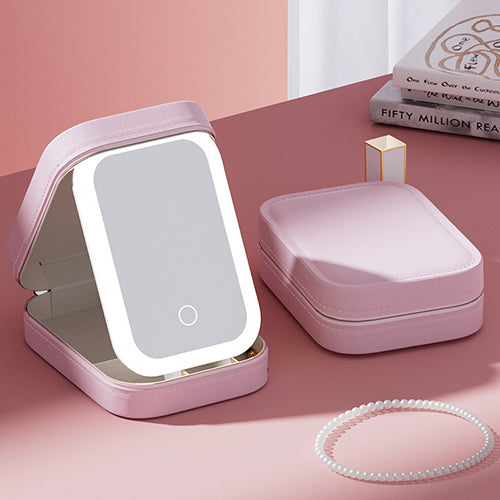 創意小物館 LED補光鏡隨身化妝盒