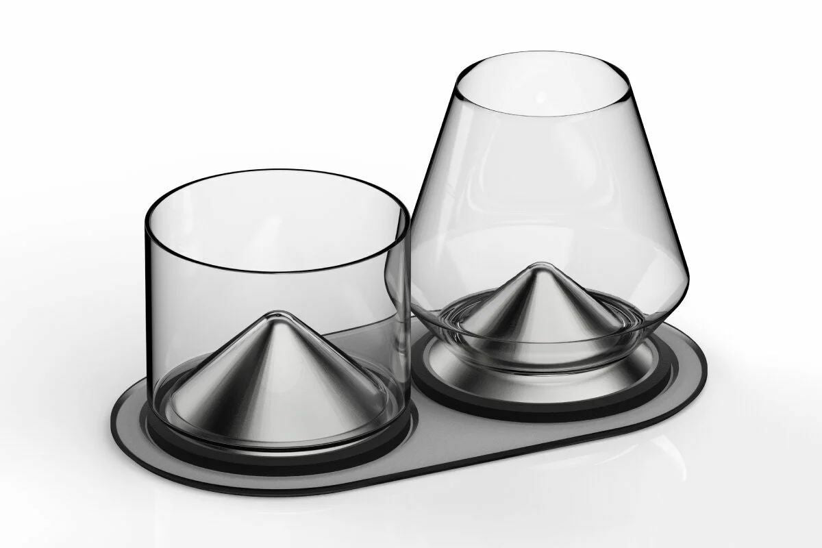 ZENLET 冰峰三重奏 越喝越冰涼的冰鎮酒杯 威士忌 葡萄酒 啤酒