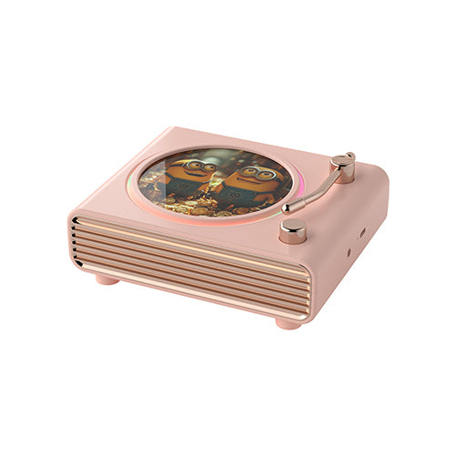 創意小物館 【照片客製】燈光畫旋轉唱片機氛圍音箱