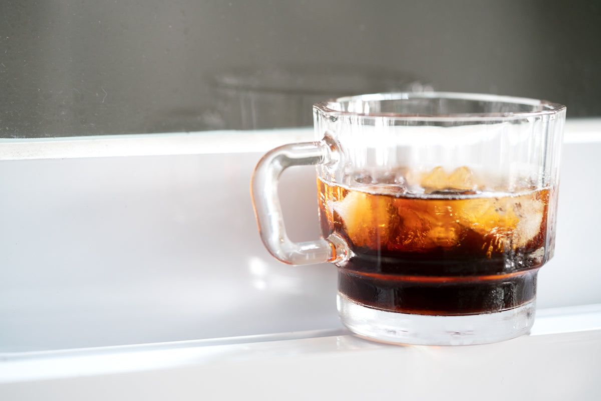 HMM W Glass 春池 琥珀色玻璃杯 300ml 綠色友善