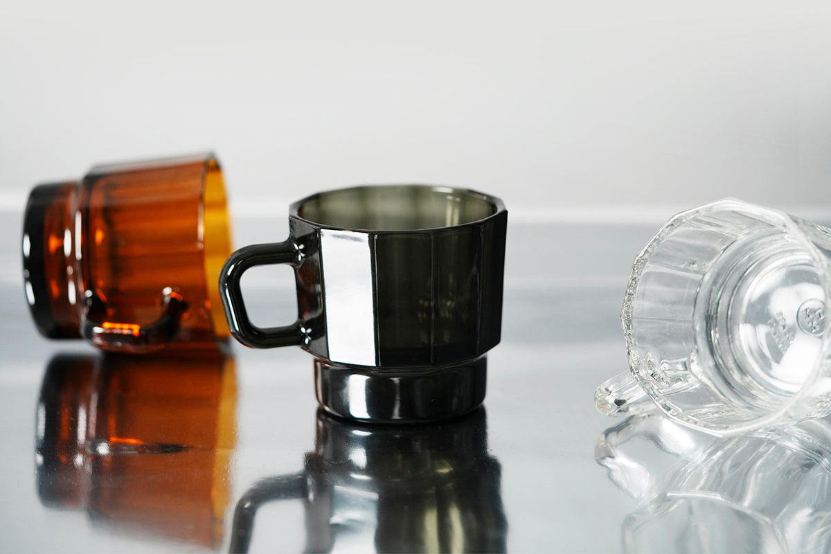 HMM W Glass 春池 琥珀色玻璃杯 300ml 綠色友善