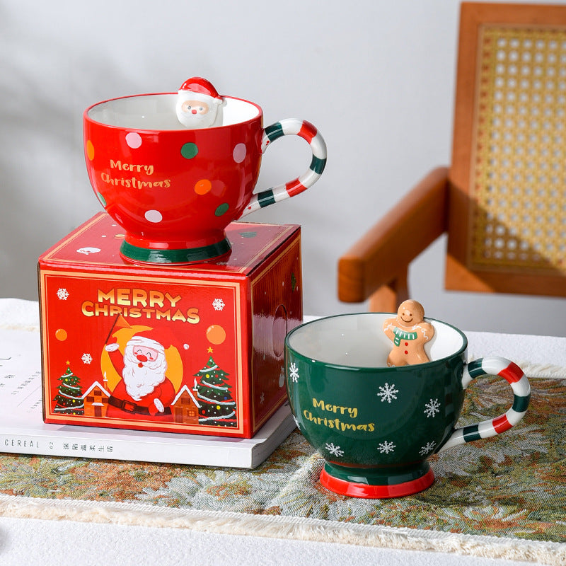 ♥ 家居生活雜貨舖 拐杖糖聖誕馬克杯