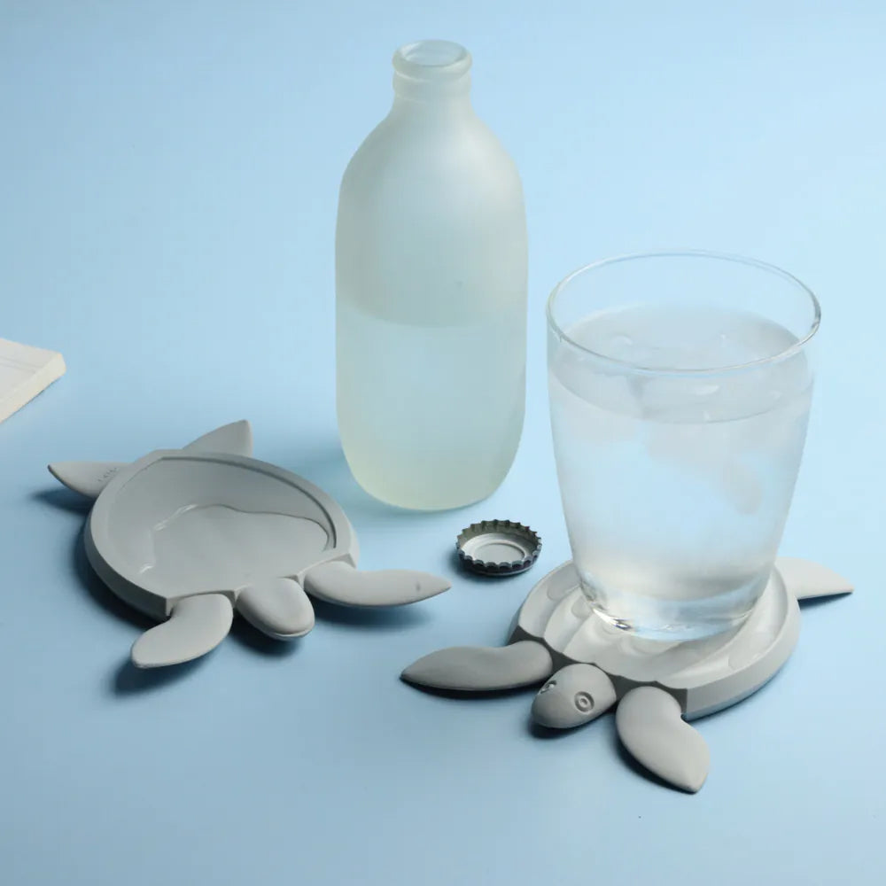 QUALY｜皮革海龜-杯墊