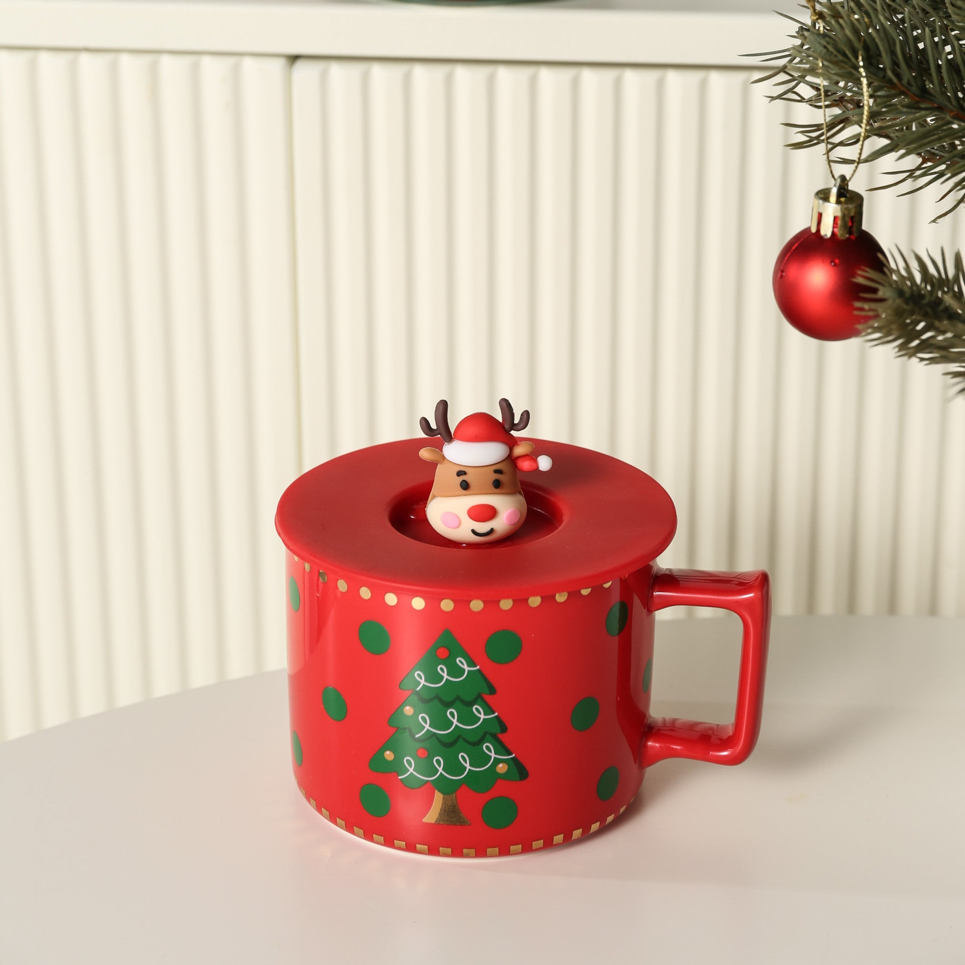 ♥ 家居生活雜貨舖 聖誕矽膠蓋馬克杯