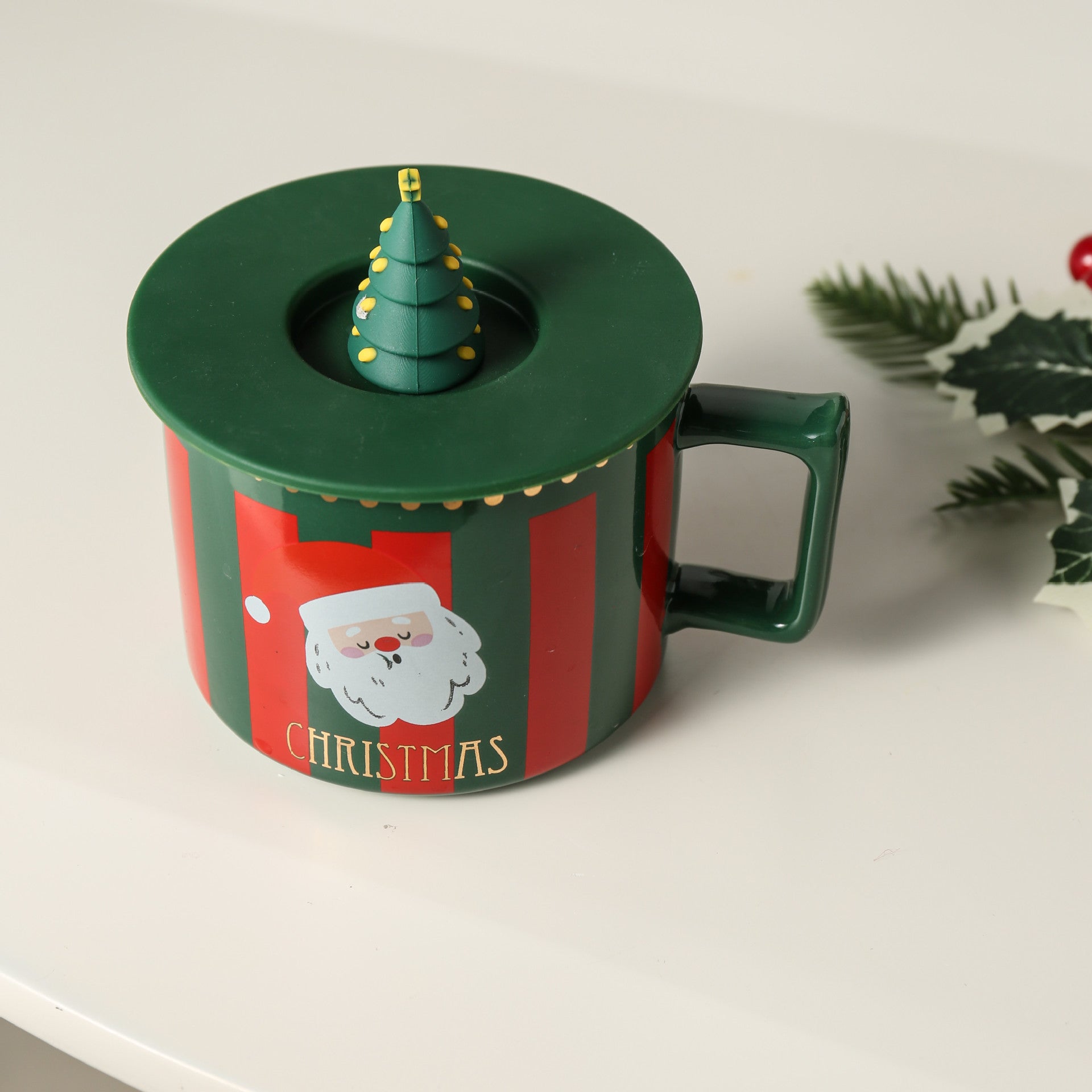 ♥ 家居生活雜貨舖 聖誕矽膠蓋馬克杯