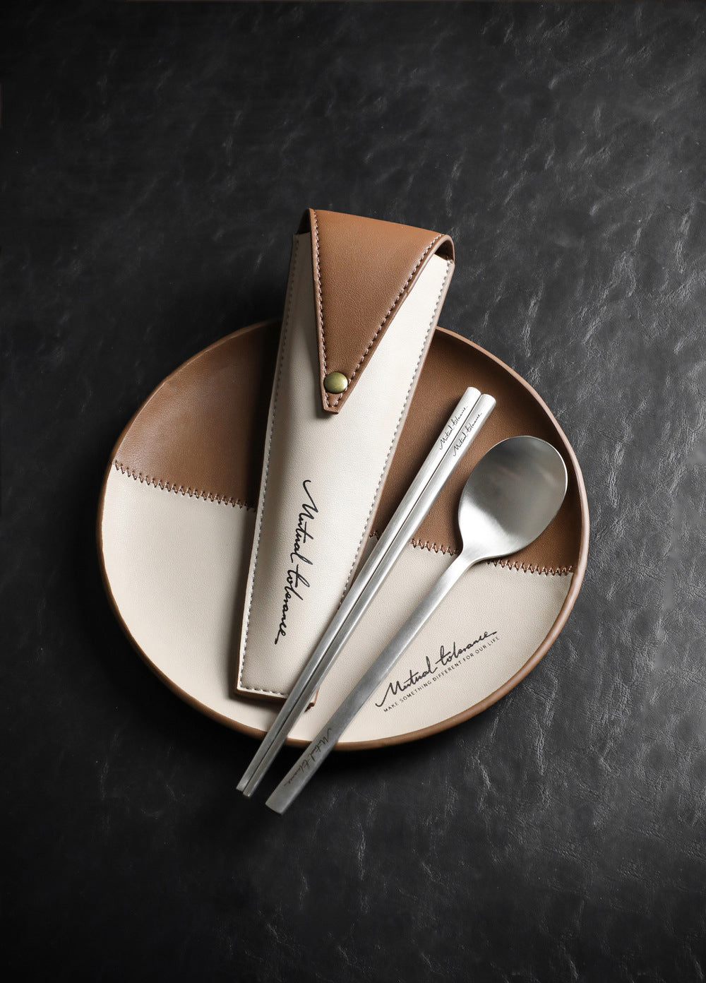 家居生活雜貨舖 質感便攜不鏽鋼餐具套組