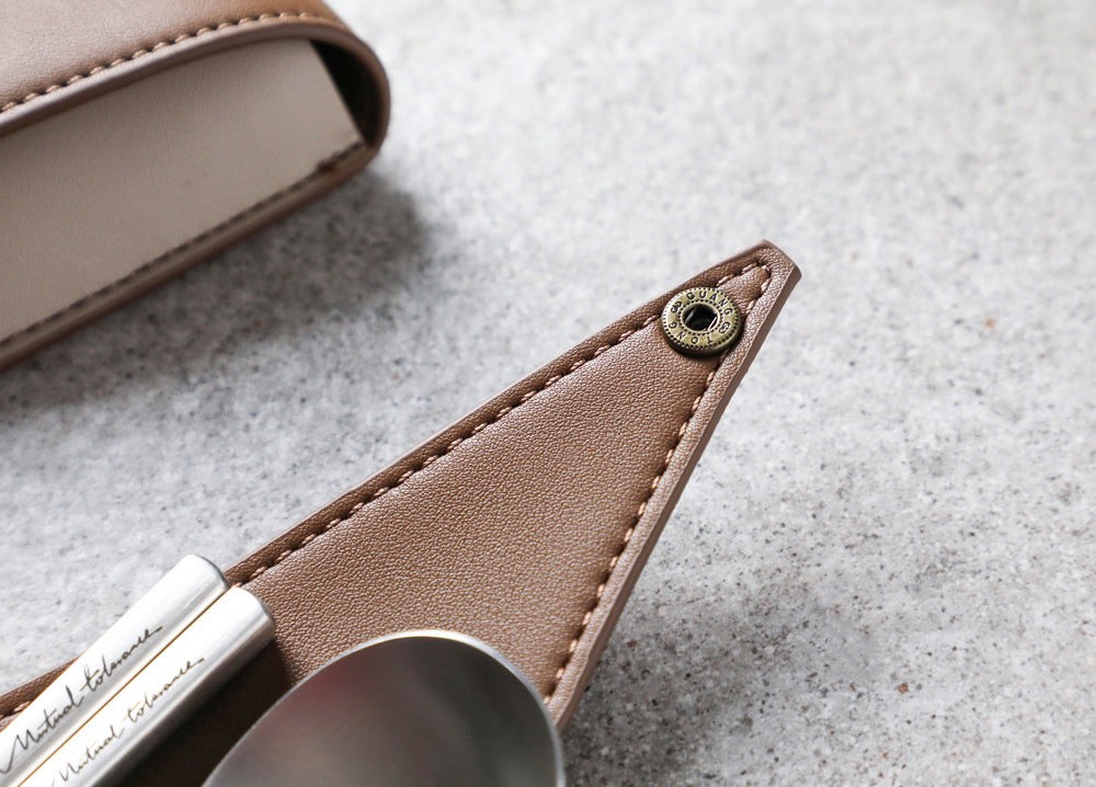 家居生活雜貨舖 質感便攜不鏽鋼餐具套組