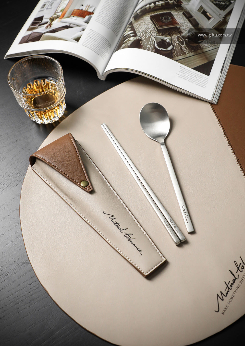 家居生活雜貨舖 質感便攜不鏽鋼餐具套組