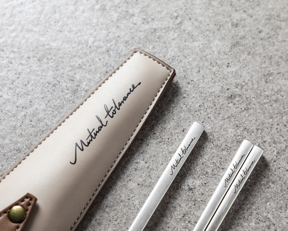 家居生活雜貨舖 質感便攜不鏽鋼餐具套組