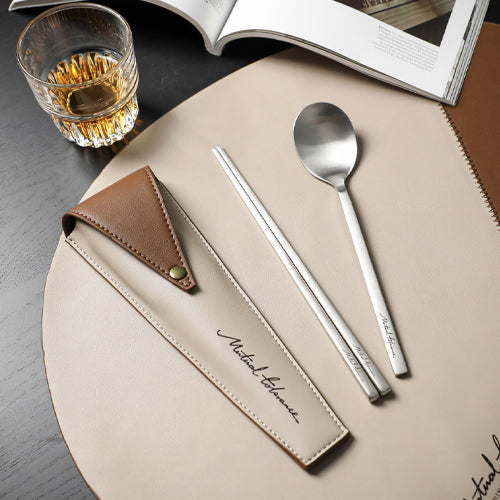 家居生活雜貨舖 質感便攜不鏽鋼餐具套組