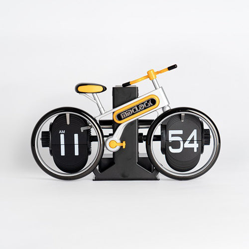 創意小物館 自行車翻頁時鐘