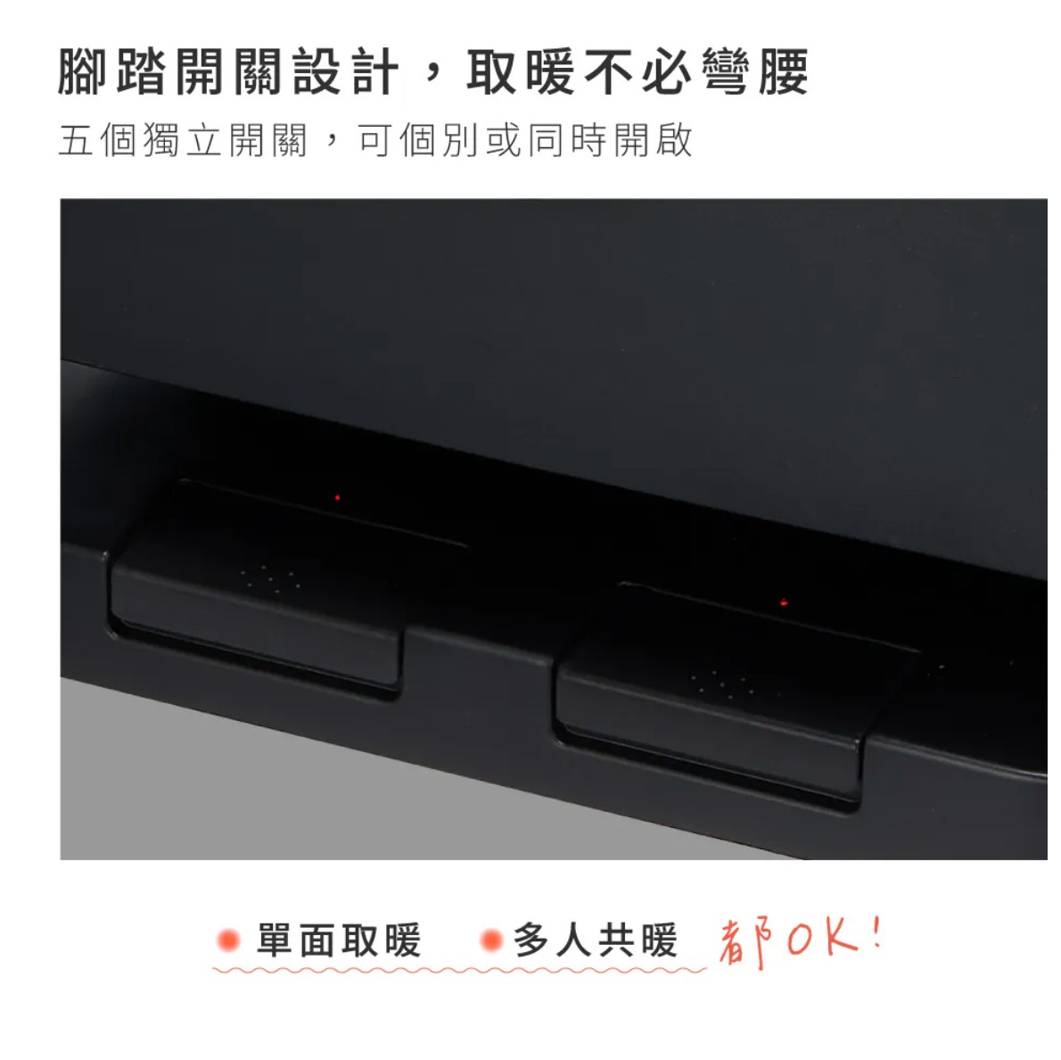 【KINYO】五面取暖直立式電暖器