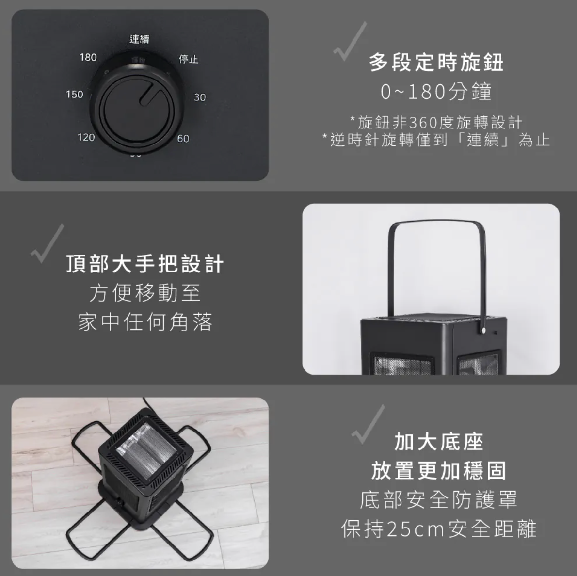 【KINYO】五面取暖直立式電暖器