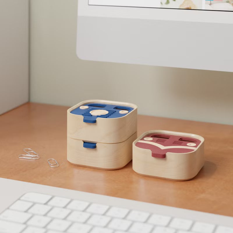 UniWoodesign 阿里山小火車 - 迷你收納盒 / 實木製 2色可選