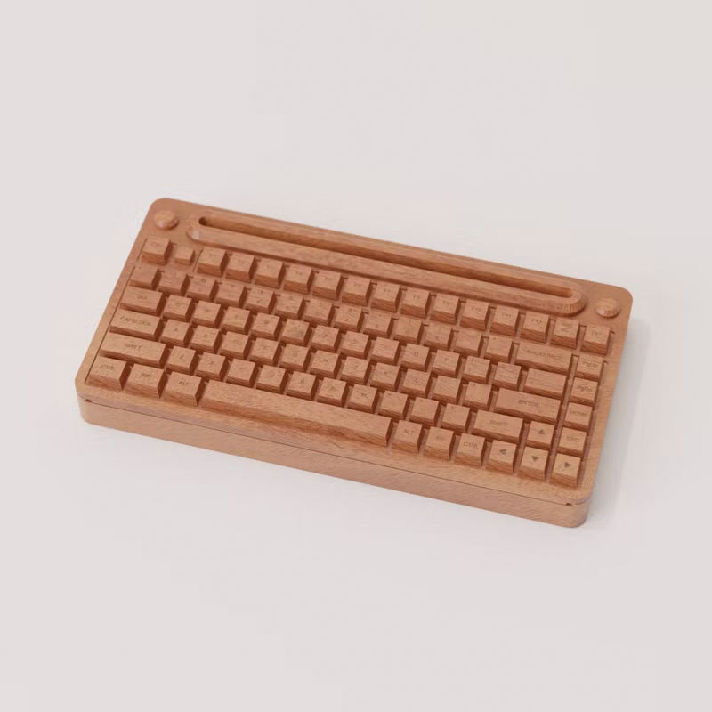 UniWoodesign Mini Keyboard 造型名片盒 / 實木製 磁吸滑蓋 收納