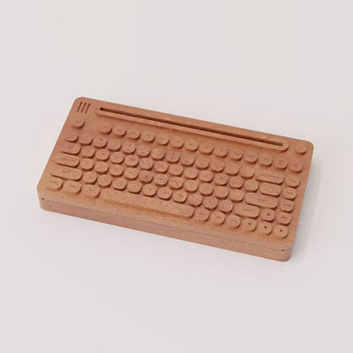 UniWoodesign Mini Keyboard 造型名片盒 / 實木製 磁吸滑蓋 收納