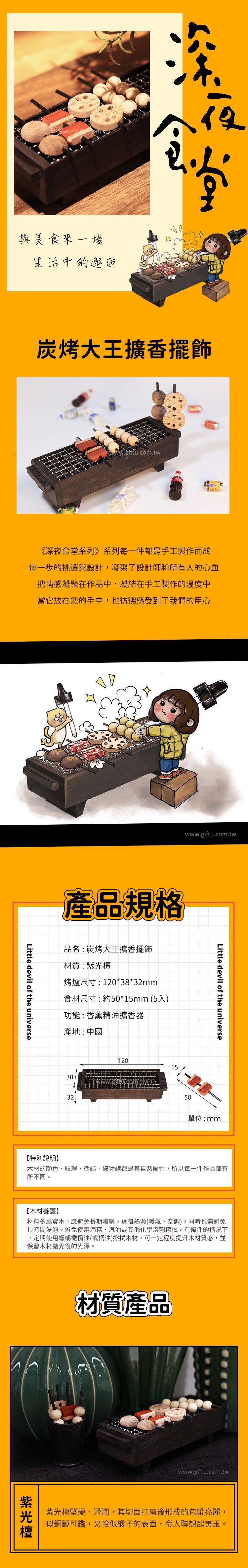 創意小物館 炭烤大王擴香擺飾