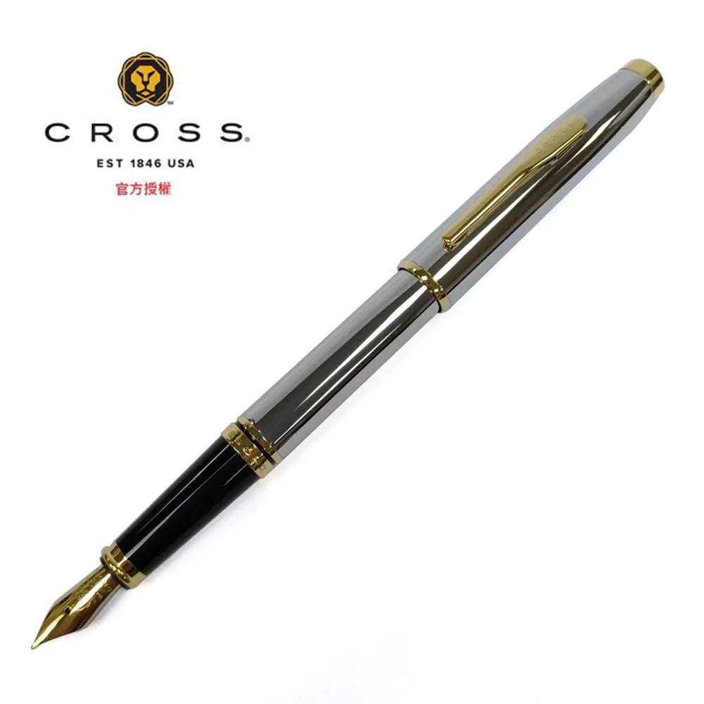 CROSS 高雲系列 亮鉻金夾/黑琺瑯金夾 鋼筆