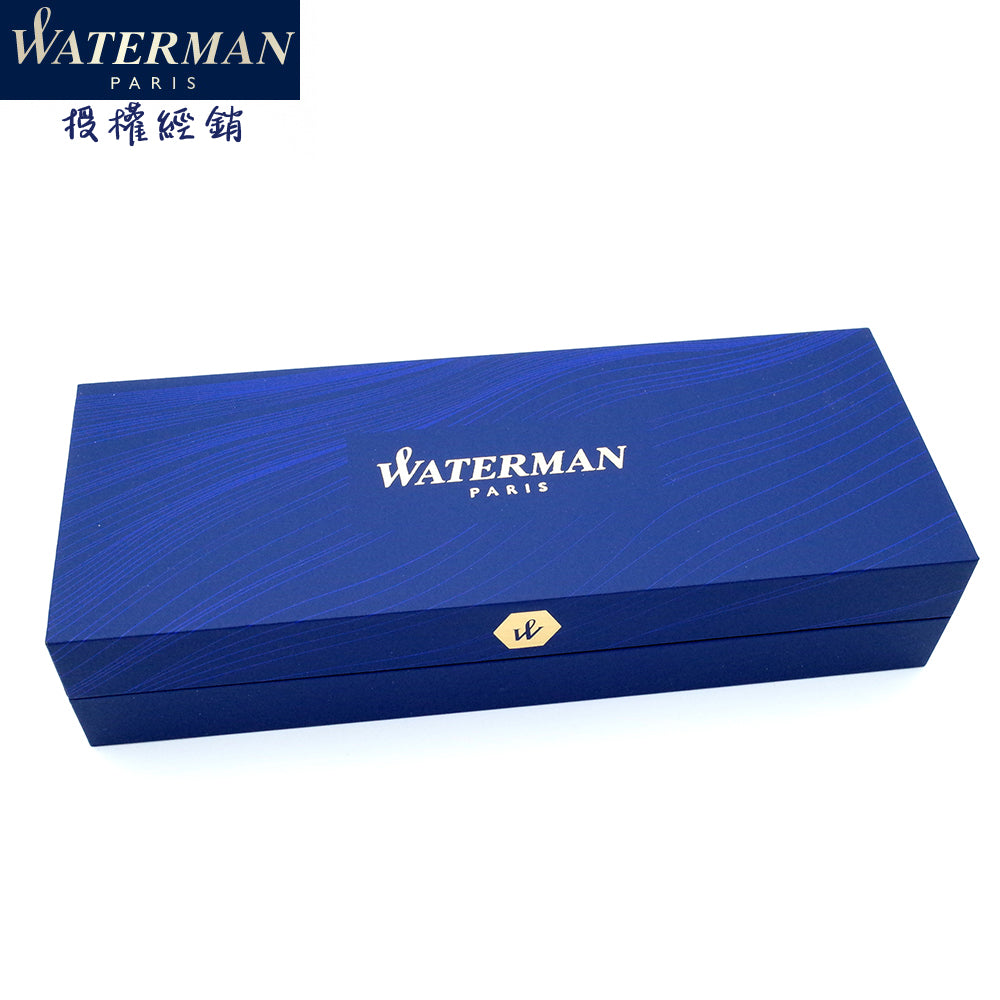 WATERMAN 威迪文 雋雅系列 黑白白夾 原子筆(HEMISPHERE)