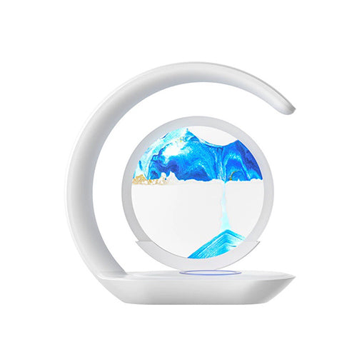 家居生活雜貨舖 流沙畫無線充小夜燈