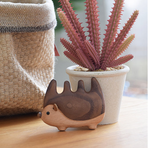 創意小物館 小刺蝟實木按摩梳