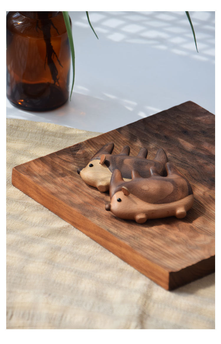 創意小物館 小刺蝟實木按摩梳