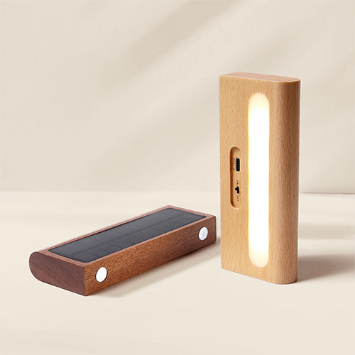 家居生活雜貨舖 實木感應壁燈