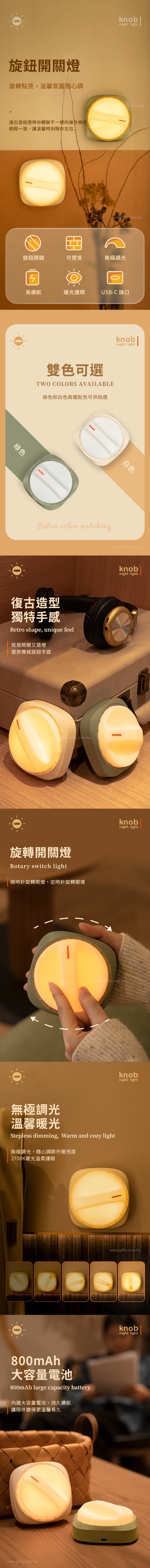 創意小物館 旋鈕開關燈