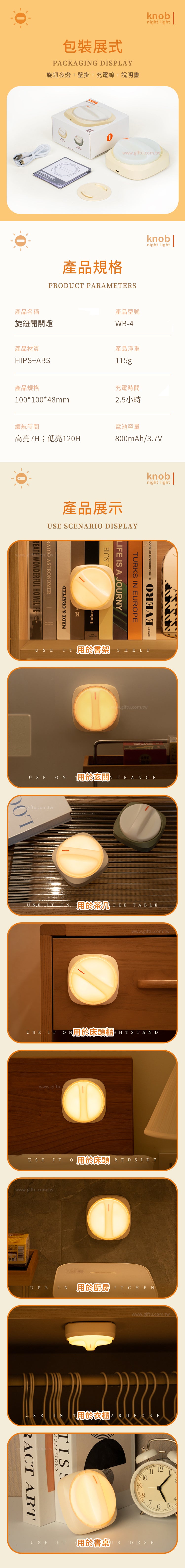 創意小物館 旋鈕開關燈