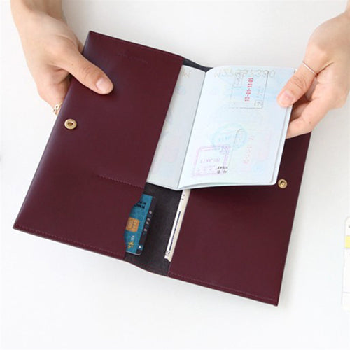 創意小物館 韓版旅行多功能護照夾