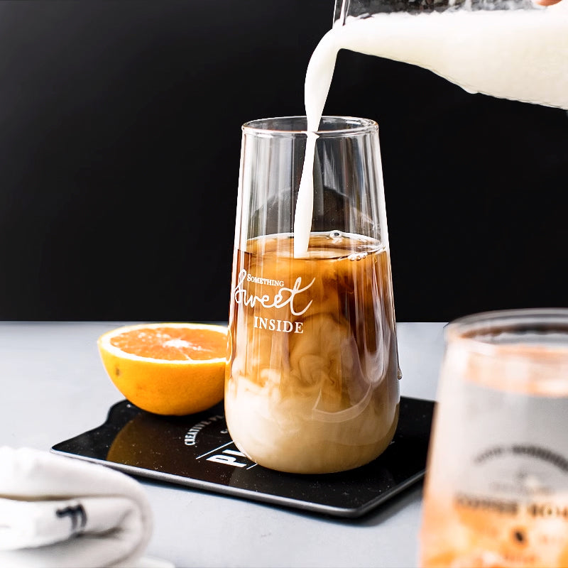 家居生活雜貨舖 簡約耐熱收口玻璃杯