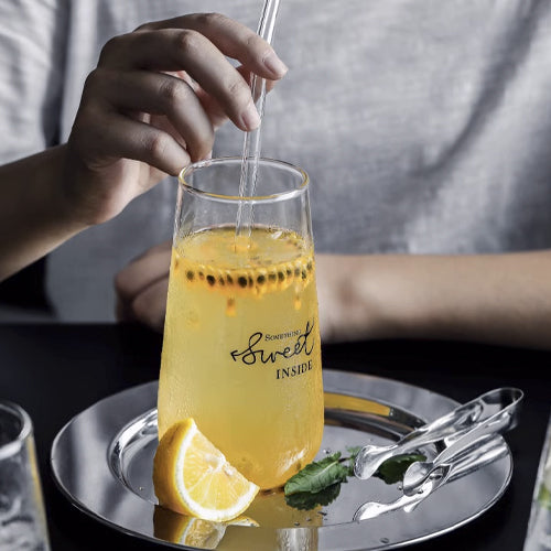 家居生活雜貨舖 簡約耐熱收口玻璃杯